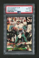 Dan Marino Members Choice Only 1993 Stadium Club Football Card #246 PSA 8.5