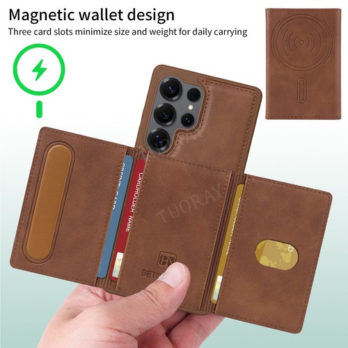 Schutzhülle für Samsung S24 S23 Ultra S22 Plus S21 S20 Flip Cover Wallet Etui - Picture 22 of 74