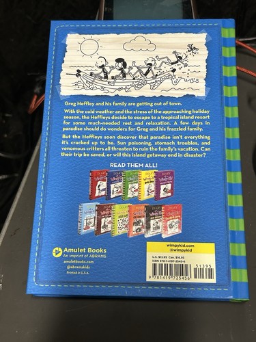 Diary of a Wimpy Kid # 12 The Getaway SIGNED 2 Times EDITION hardcover - Picture 2 of 6