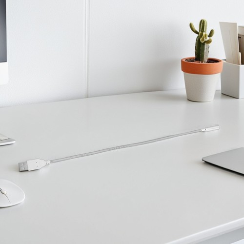 2 szt. Lampa klawiatury Led USB Lampa do czytania z elastyczną metalową gęsią szyją - Zdjęcie 6 z 12