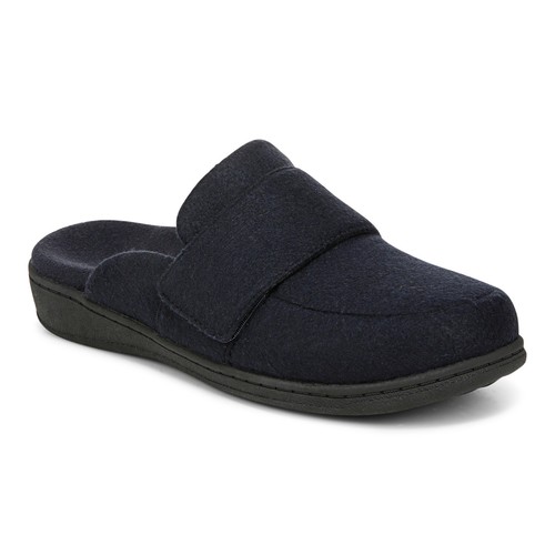 Vionic Gemma Ii Women's Mule/clog Slipper Navy Wool - 11 Medium