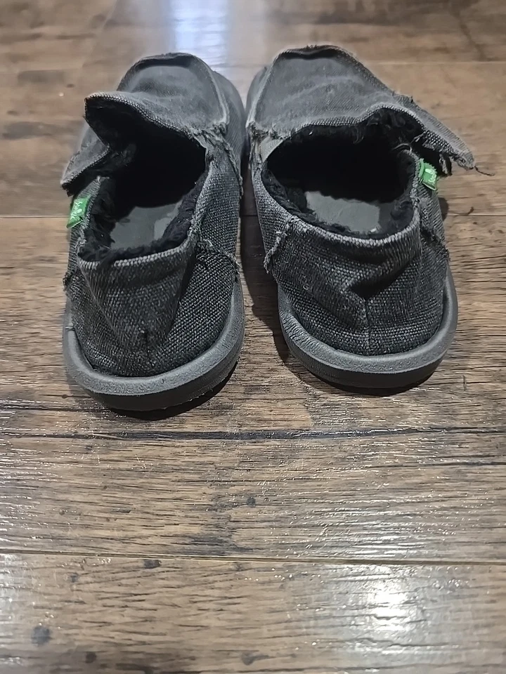 Zapatos sin cordones Sanuk para niños talla 13 gris carbón Foto 4 de 4