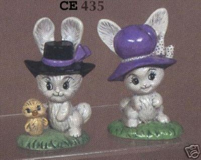 New #435 Ceramic  Emporium Mold "Rabbits" - LAST ONE - Picture 1 of 1