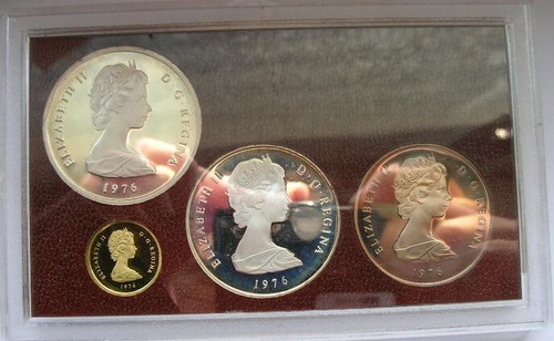 Turks Caicos 1976 Mint Box Set of Gold Silver Coins,Proof - Picture 2 of 3