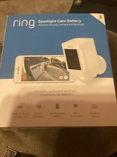 Ring Spotlight Cam Wirefree Battery HD Security Camera WiFi New In Box 