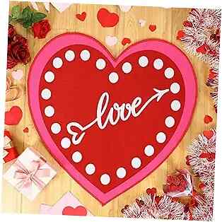 Valentinstag Herz Türmatte Valentinstag Eingang Herz Willkommen Fußmatte Nein - Bild 1 von 8