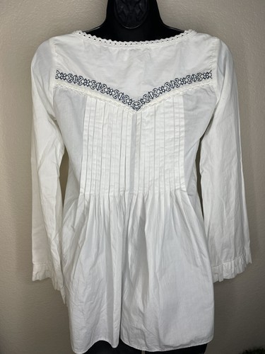 Anthropologie Odd Molly Top Blouse embroidery Cotton Sz 0-2 Boho Cottagecore - Picture 12 of 12