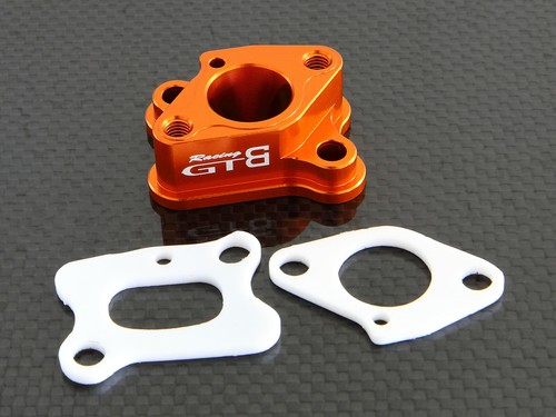 GTB Metal Intake Manifold with Gasket for RC 1/5 Car HPI km rv Baja 5b ss 5sc - Picture 3 of 6