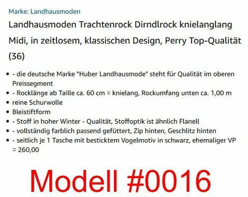 NEUE Landhausmode Trachtenrock Dirndlrock Contrymode Einzelstücke Gr.38 zeitlos - Picture 37 of 99