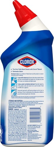 Clorox Toilet Bowl Cleaner with Bleach Rain Clean 24 Oz 2 Pack 48 Oz - Picture 9 of 9