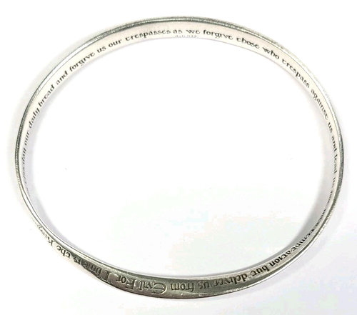 Laurel Elliot DVB Sterlingsilber The Lords Prayer Armreif Armband - Bild 4 von 7