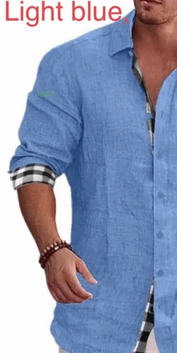 Herren Frühling Herbst Mode / Hemd tailliert Freizeit Trend Langarmshirt - Bild 2 von 5