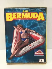 SportsStuff BAM Bermuda Float Raft Pool Lounge Triangular Inflatable Vintage NIB
