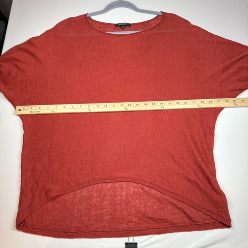 Acrobat Leinen Top Gr. S leichter Sommer Strick Lagenlook minimalistisch Ziegel LESEN - Bild 5 von 12