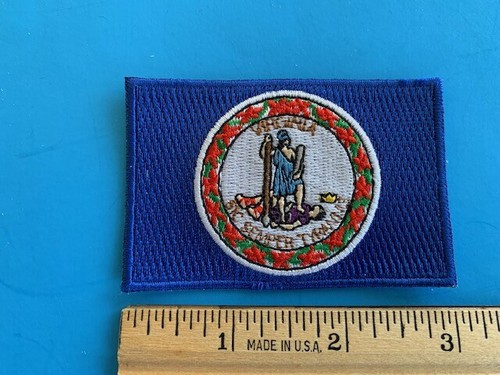 U.S. STATE FLAG EMBROIDERED PATCH IRON-ON OR SEW-ON HI-QLTY APPLIQUE (3 x 2”) - Picture 146 of 156