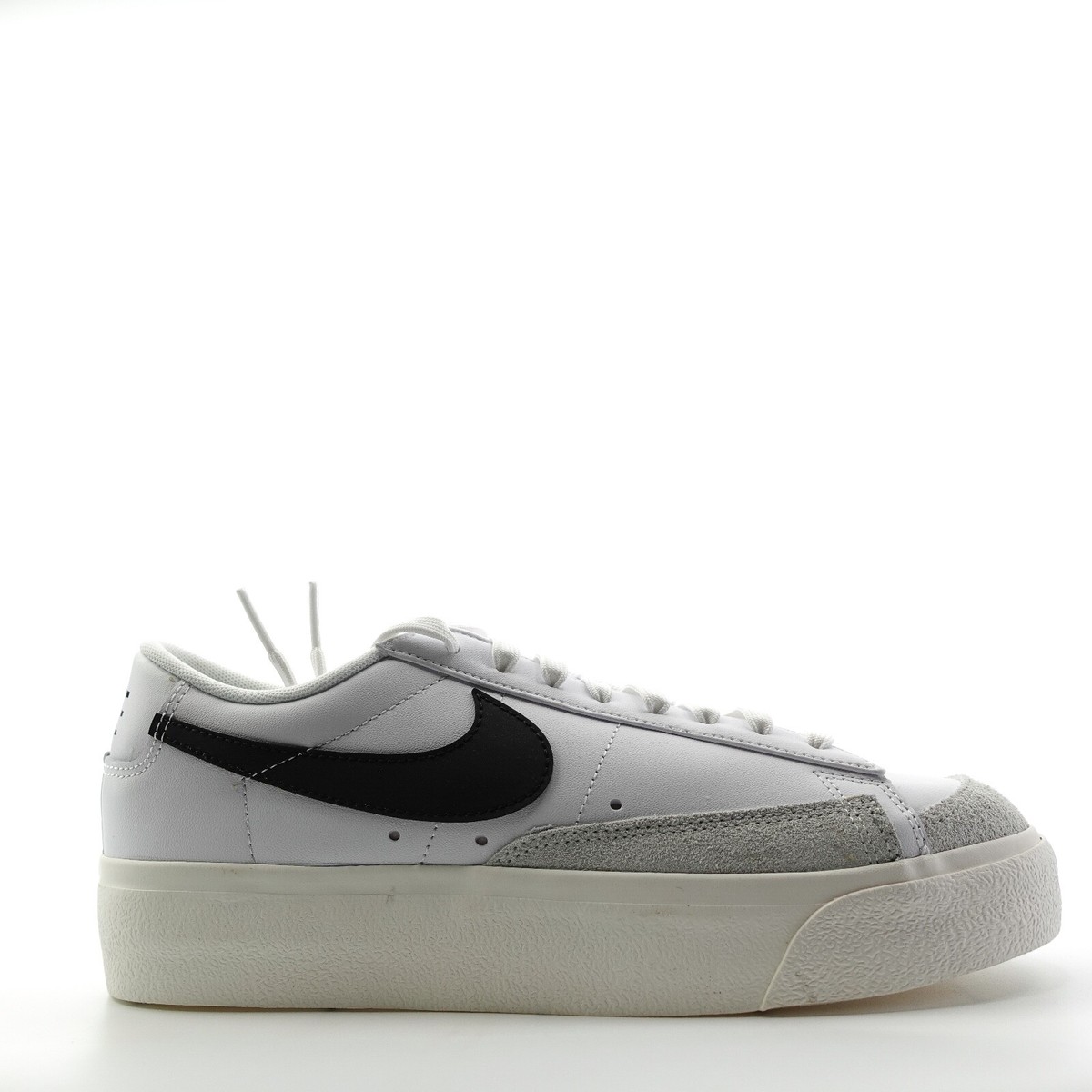 Nike Blazer Low Platform White Black Shoes Women's Size 10.5