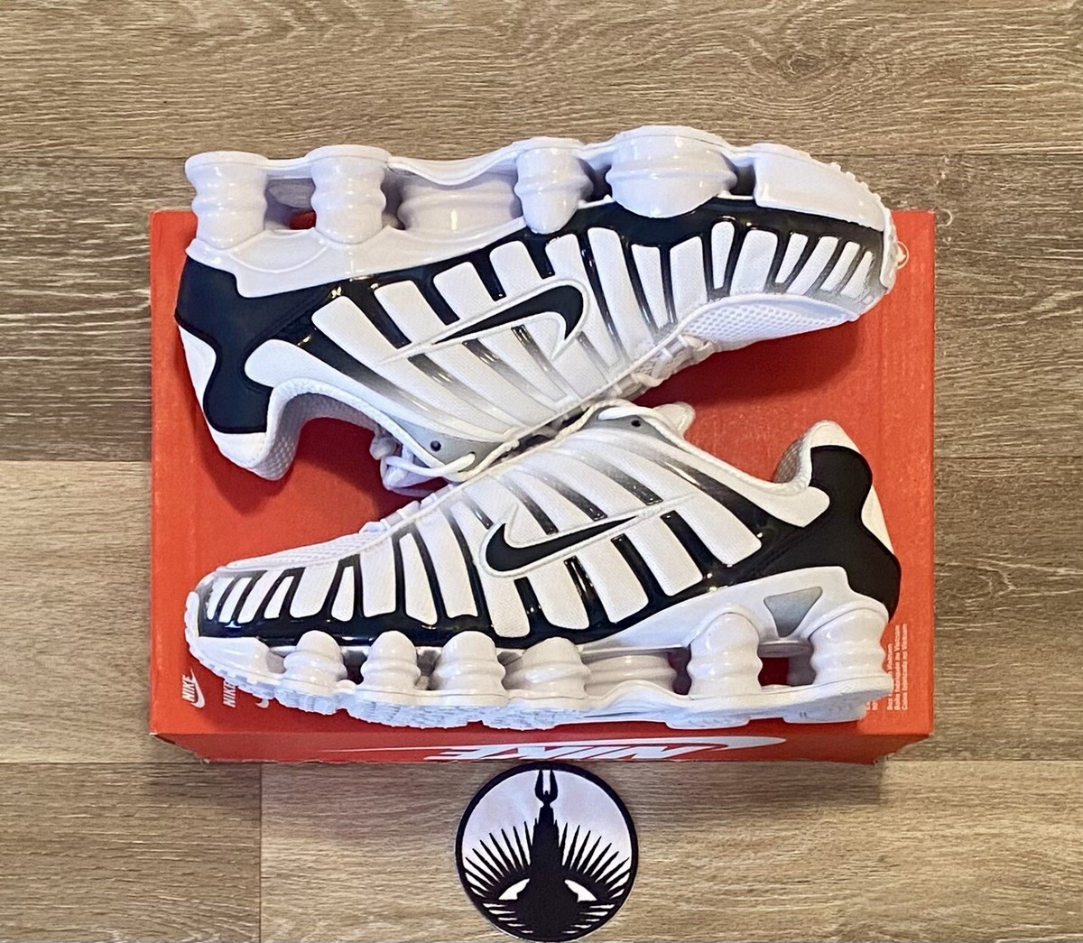 Nike Shox TL 'White Metallic Platinum' Black AV3595-102