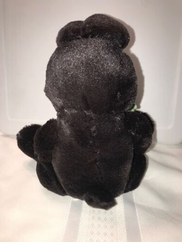 Dream Black Purple Easter Bunny Rabbit with Carrot Embroidered New 14" Soft - Picture 5 of 8