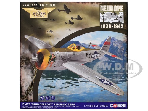 REPUBLIC P-47D THUNDERBOLT AIRCRAFT "DOTTIE MAE" USAAF 1/72 BY CORGI AA33827