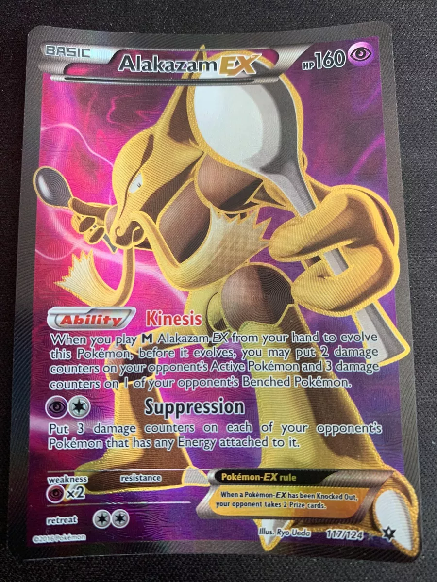 Pokemon Alakazam-EX 117/124 Full Art Ultra Rare