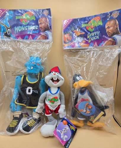 VTG McDonald's WB Space Jam MONSTARS BLANKO 10" Bugs Bunny 9" Daffy Duck 6" NEW - Picture 15 of 15