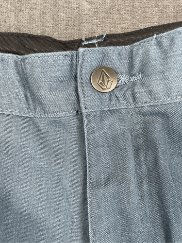 Volcom Shorts Men 28 Blue Hybrid Walkshorts Chino Skate Surf Casual Beach - Picture 2 of 12