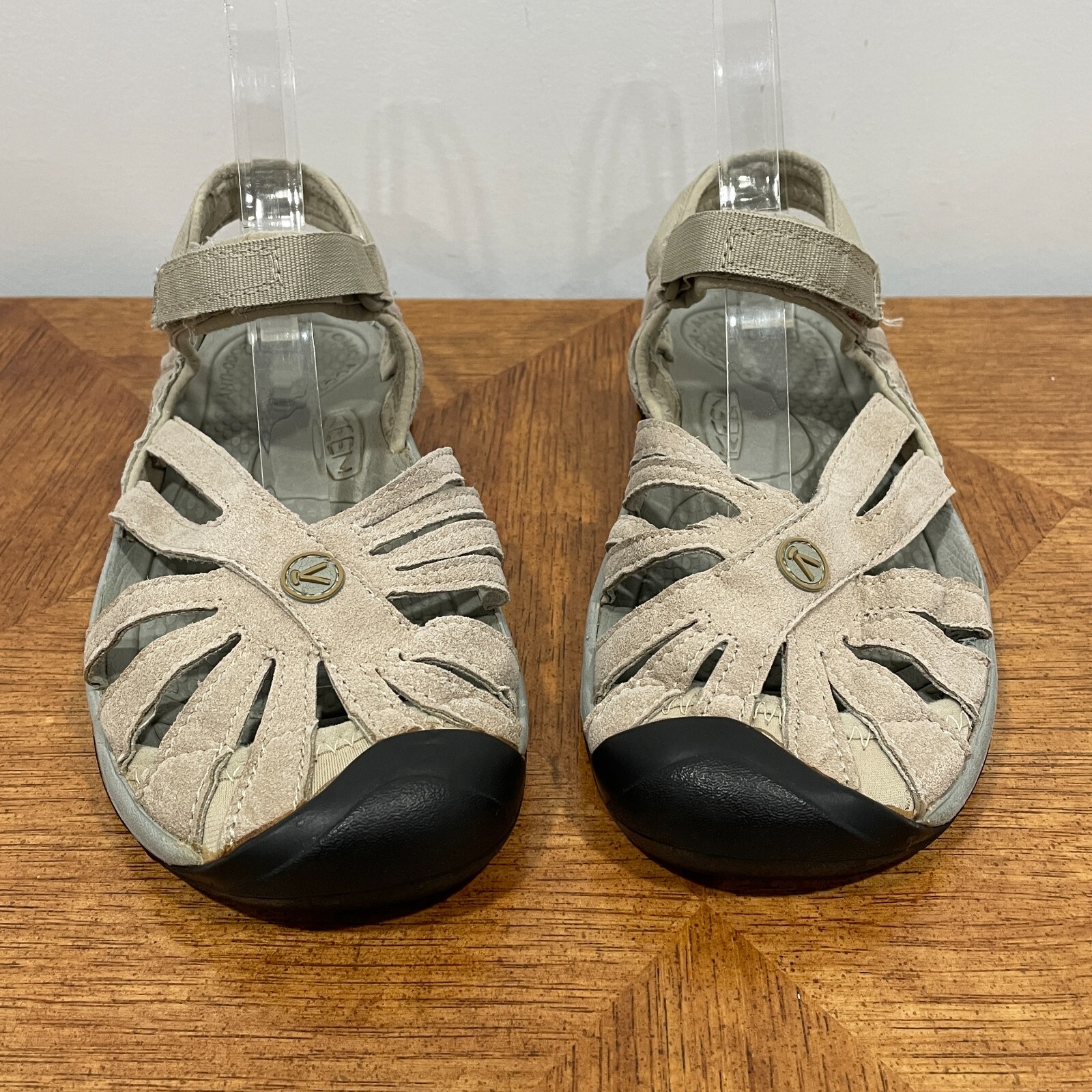 Keen Rose sandalo donna 9 marrone sintetico punta con cinturino paraurti scarpe da trekking outdoor