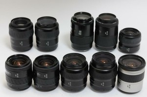 Minolta-AF-Zoom-10-lens-set-lots-of-ten-almost-Near-mint-from-Japan
