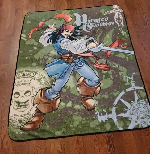 Pirates of the Caribbean Jack Sparrow Fleece Blanket 58x50 inch - Picture 2 of 7
