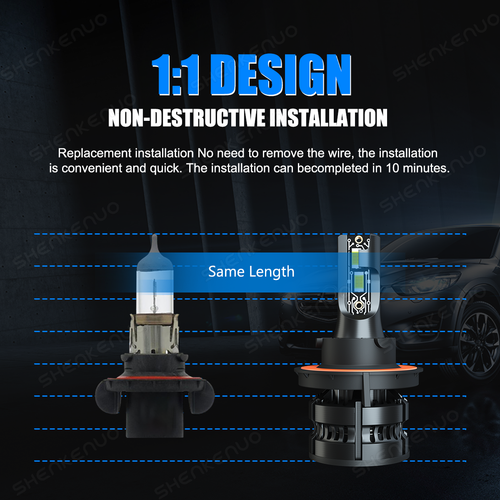 Bombilla LED haz alto/bajo Z8 para Ford F250 Super Duty 2005-2020 9008 - Imagen 5 de 15