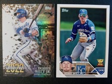(2) 2023 Topps Greatest Hits/Gold Cup Bobby Witt Jr. # 22GH-19, 7  "K.C. Royals"