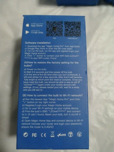 X5 - FFHL Wifi Bulb Light Smart Voice Enabled Assistant Multicolor - Picture 3 of 4