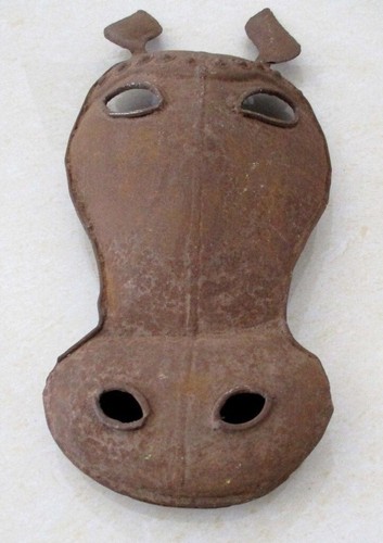 ANTIQUE IRON HORSE MASK RARE - Picture 3 of 9