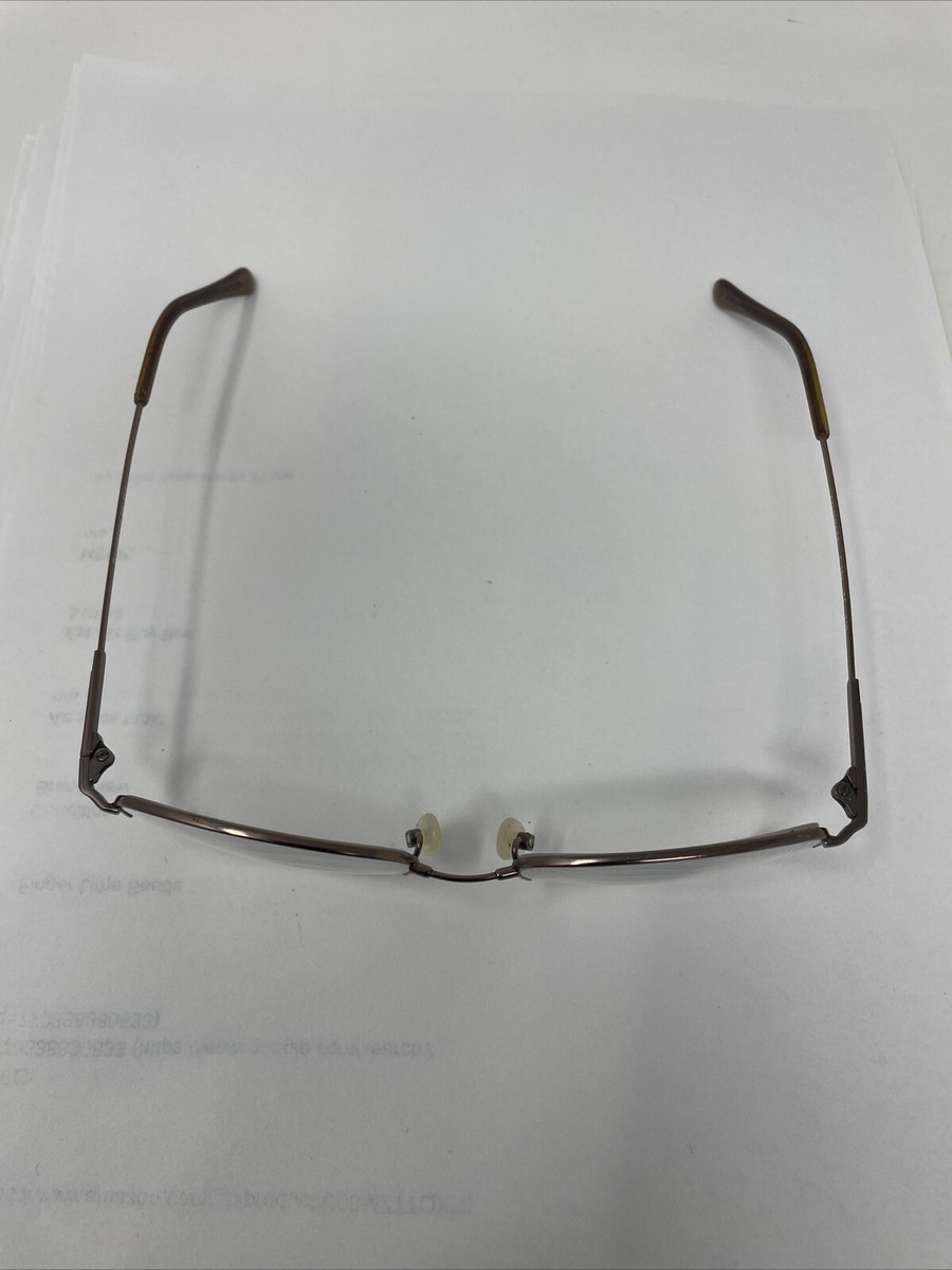 Stetson Zyloware ZF 711 Eyeglasses Frame Only Brown Half Rim
