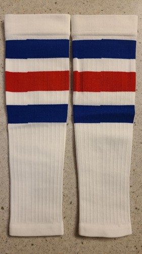 Pro Compression PC Calf Sleeves Red, White, Blue Stripe Small/Medium - Picture 2 of 8