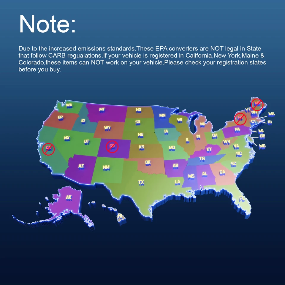 Catalytic Converter Set For 2006-2010 Kia Sedona Hyundai Azera Sonata 3.8L EPA - Image 2 of 4