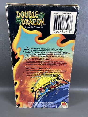 Double Dragon Deadly Mutants (VHS, 1992)Animated Action Adventure Dic Tested - Picture 5 of 9