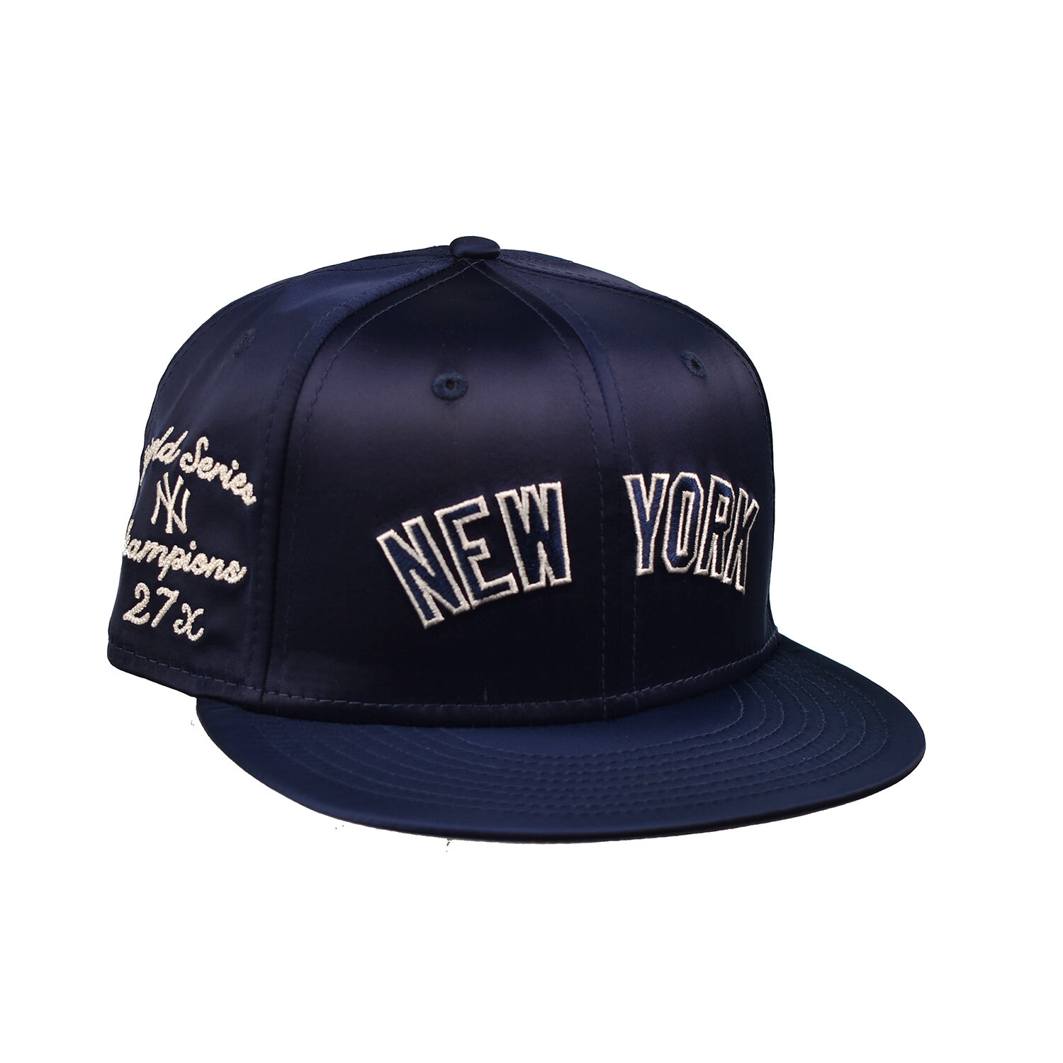 Новая мужская бейсболка New Era New York Yankees с атласным принтом 9 футов пятьдесят дюймов темно-синего цвета