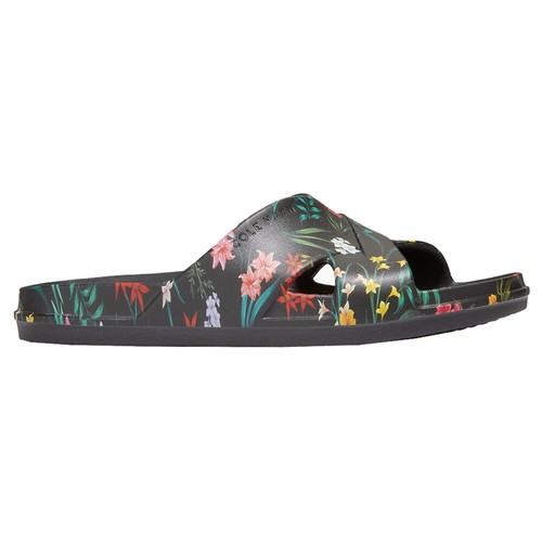 Cole Haan Findra Floral Pantoletten Damen schwarz, Multi Freizeit Sandalen W25390