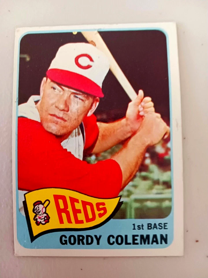 Lote de 9 tarjetas de béisbol vintage Topps REDS 1965. ROGER CRAIG, JOE NUXHALL Foto 2 de 4