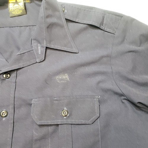 Propper Shirt Mens XL Blue Pockets Long Sleeve Button-Up Utility Ripstop - Picture 4 of 11