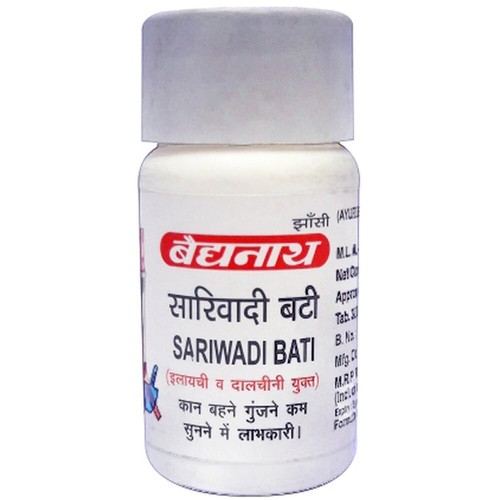 Baidyanath 100% ayurvédico Sarivadi Bati 30 Tab para oreja - Imagen 3 de 3