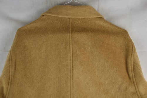 H&M Mens Faux Fur Button Up Shacket Overshirt Pocket Brown Camel Size S Oversize - Picture 7 of 8