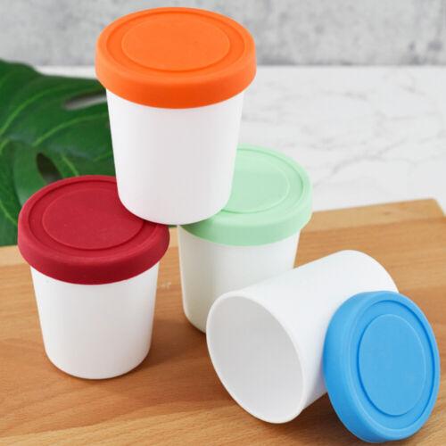 4Pcs Ice Cream Box Sorbet Storage Freezer Container Ic Cream Tubs - Picture 12 of 12
