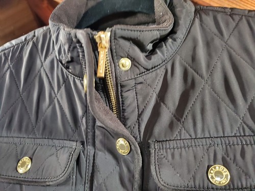 Talbots Damen Steppjacke Petite Small braun durchgehender Reißverschluss Druckknöpfe Taschen PS - Bild 3 von 19