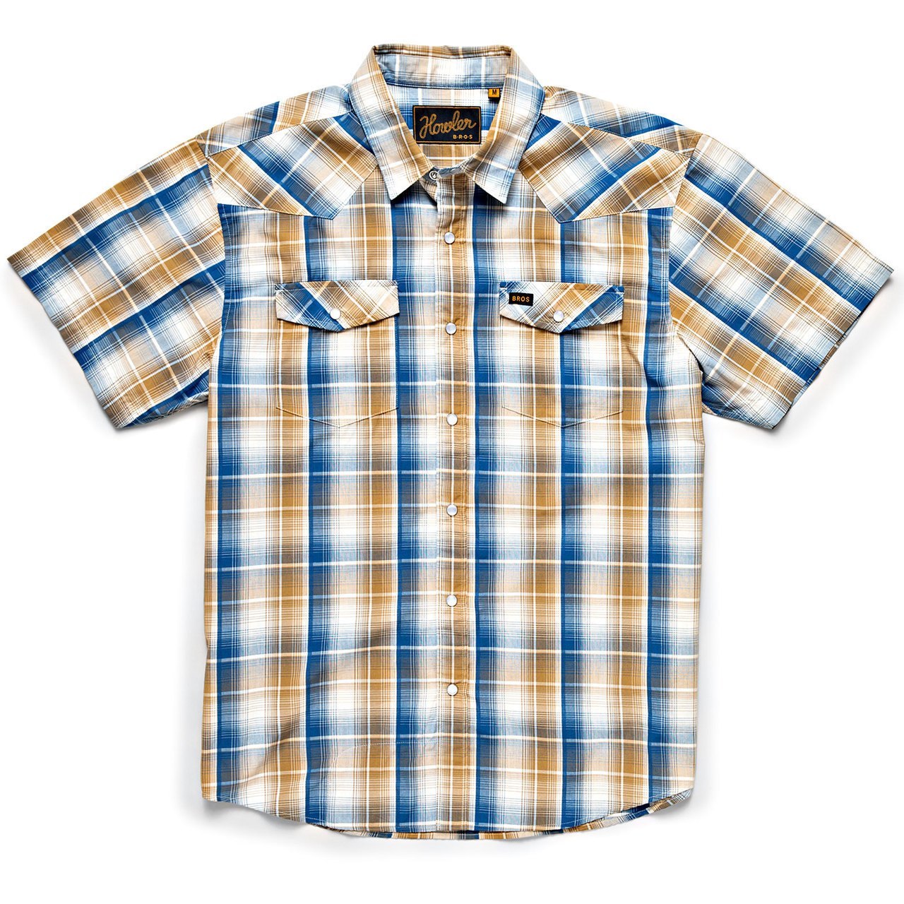 NEW Howler Bredhers H Bar B Parton Plaid Rustic Khaki Medium M Large L XL NEW Howler Bredhers H Bar B Parton Plaid Rustic Khaki Medium M Large L XL