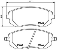 Brembo P 78 013X Bremsbelagsatz, Scheibenbremse Passend FüR Subaru