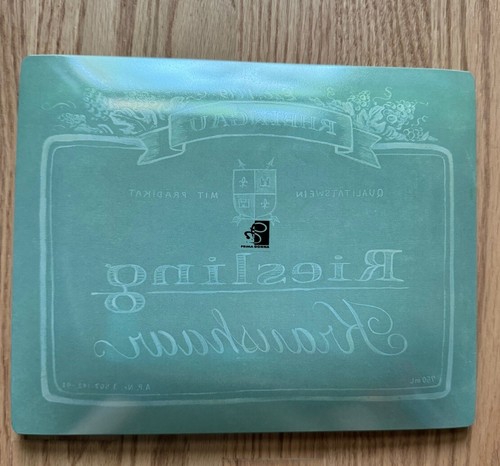 Wine Cheese Serving Tray Staehleng Rheingau Riesling Kraushaar New In Box Glass - Picture 2 of 6