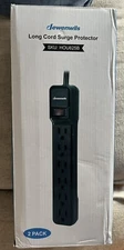 DEWENWILS Power Strip Surge Protector, 2-Pack , 6Ft Long Extension Cord,6-Outlet
