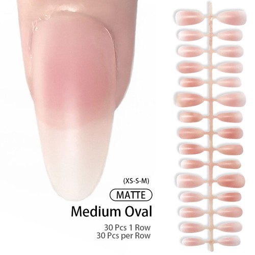 30 Piezas Uñas Falsas Usables Uñas Falsas Simple Cubierta Completa Punta de Uñas Hágalo Usted Mismo Uñas Falsas - Imagen 15 de 15
